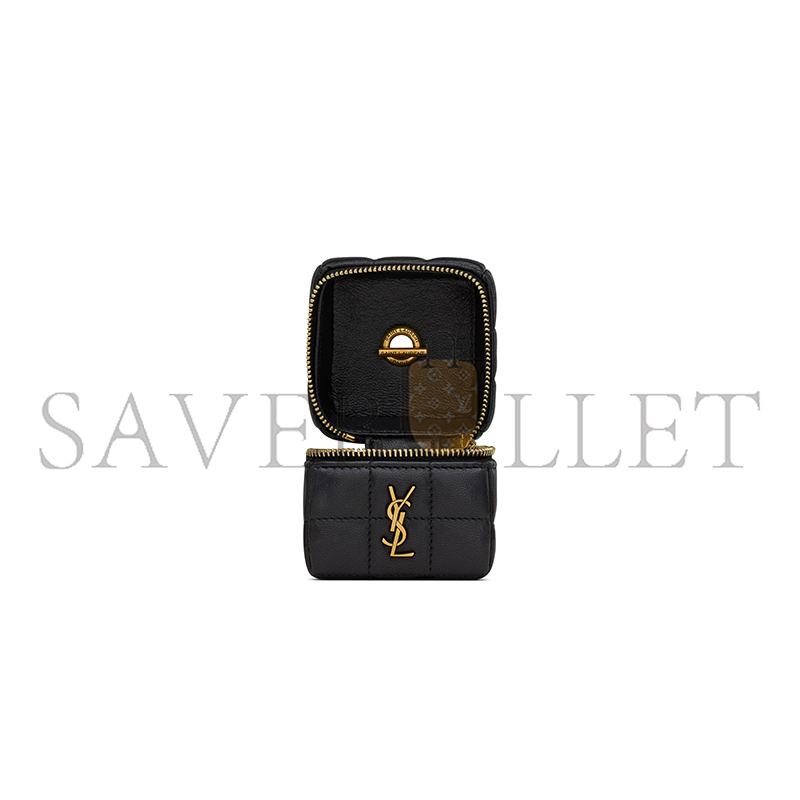 Y51 cassandre matelassÉ carrÉ mini cube on chain in lambskin 773592aabvp1000 (8*6.5*6.5cm)